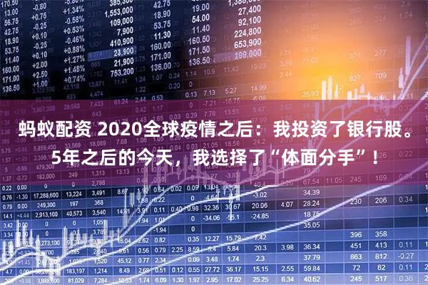 蚂蚁配资 2020全球疫情之后：我投资了银行股。5年之后的今天，我选择了“体面分手”！